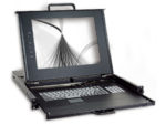 15" 1U Dual Rail 16-Port KVM LCD Console,EJ-D117BRK-01 17" 1U Dual Rail LCD Console